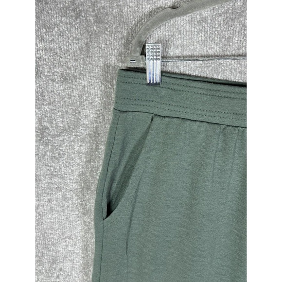 Eddie Bauer Lounge Pull On Jogger Pants Womens Size Large Green Pockets Stretch - Picture 5 of 10